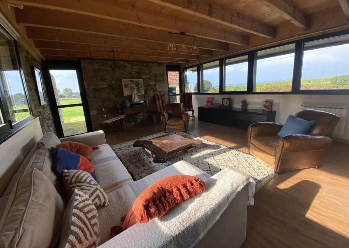 Large Farmhouse With Garden And Sea View For 8 People Locquenole Exteriör bild