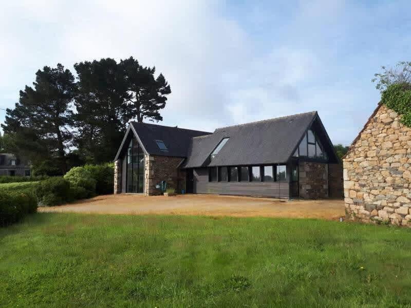 Large Farmhouse With Garden And Sea View For 8 People Locquenole Exteriör bild